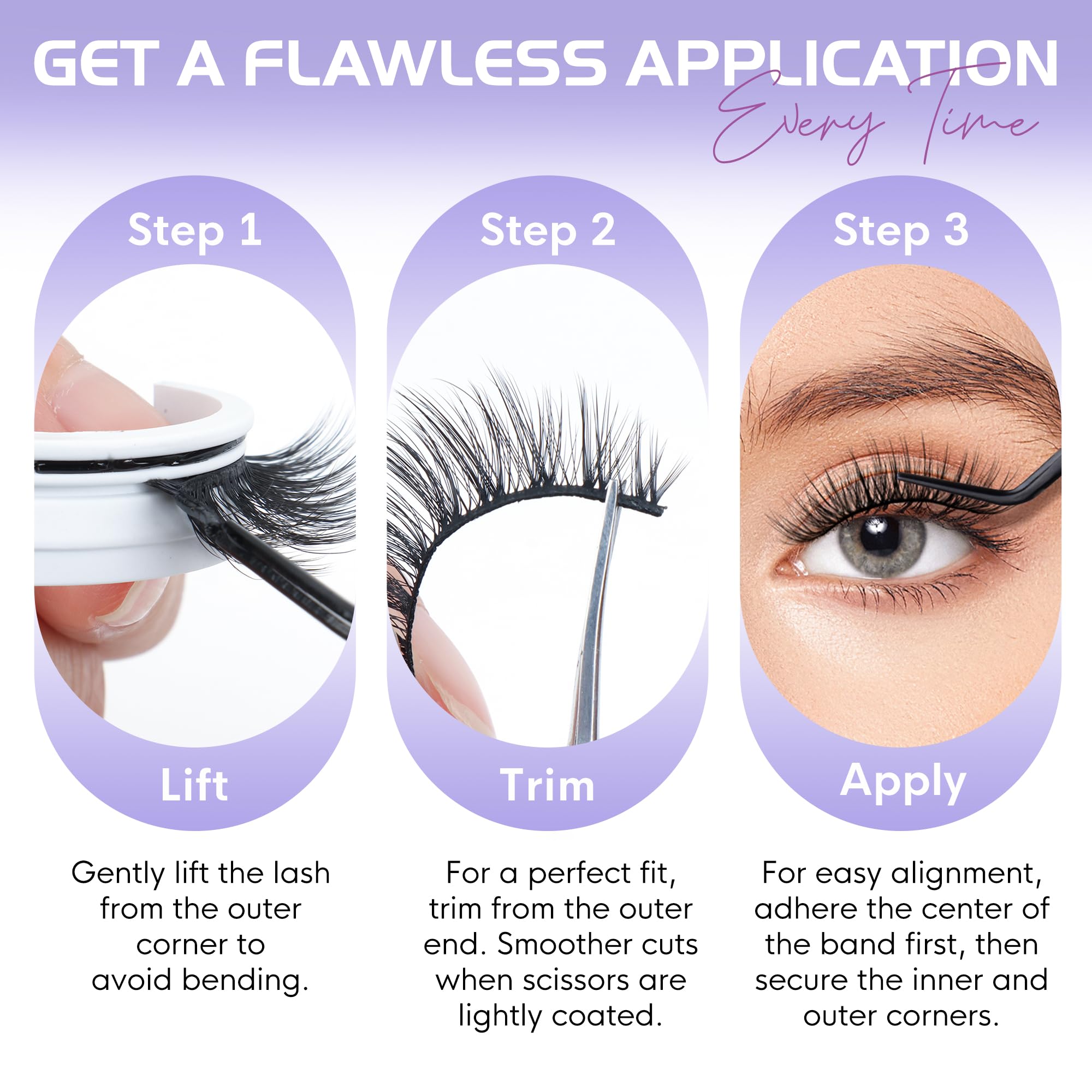 WINKGIGGLE included tweezer aids precise placement with reuse