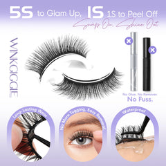 WINKGIGGLE press-on lashes ease of application without glue