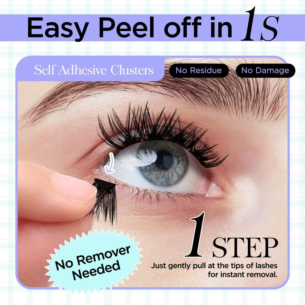 WINKGIGGLE no-residue removal demonstrates clean, irritation-free experience.