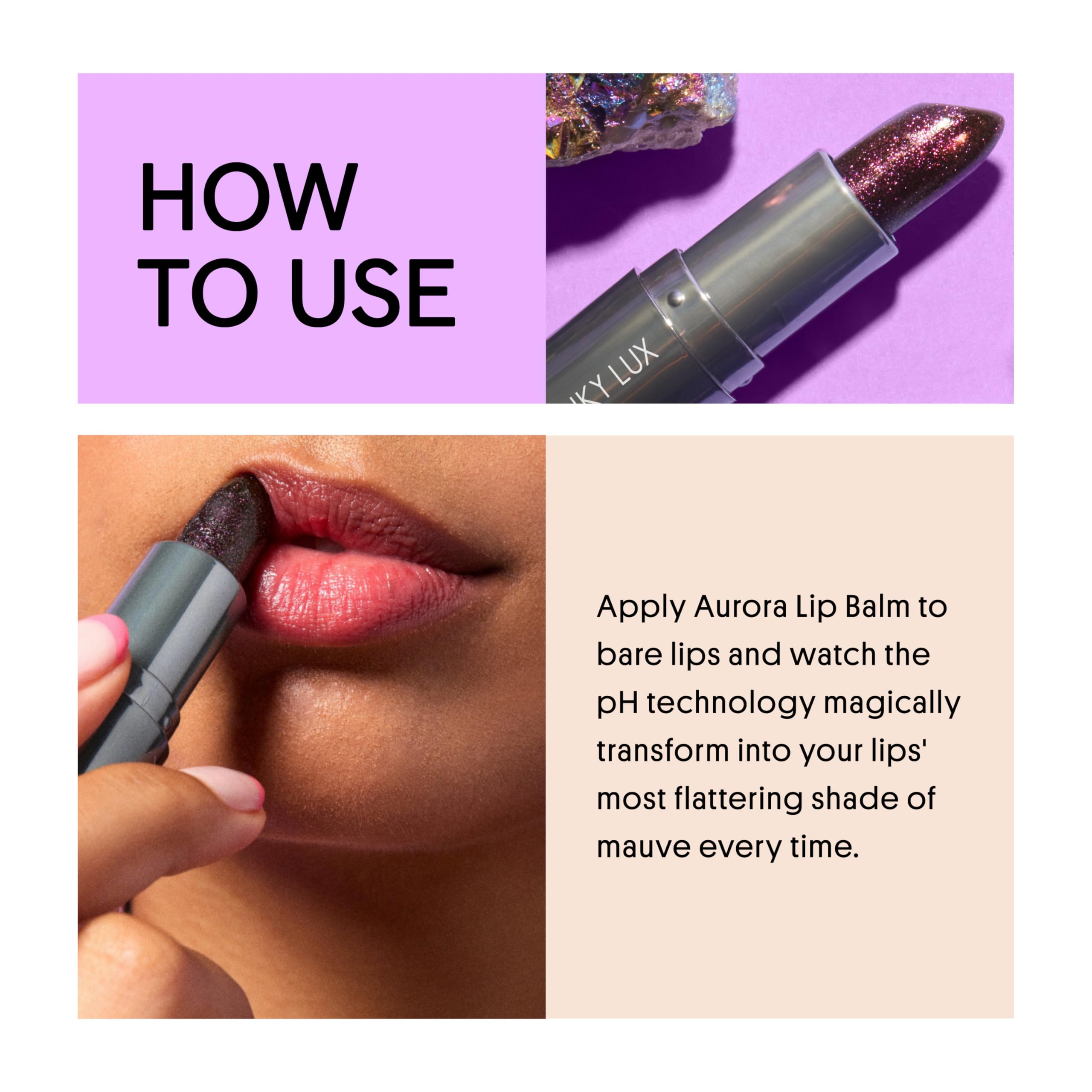 Winky Lux Aurora Glimmer Balm clean, vegan, sulfate-free formulation