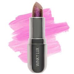 Winky Lux Aurora Glimmer Balm showing jewel-magic tint blooming on contact