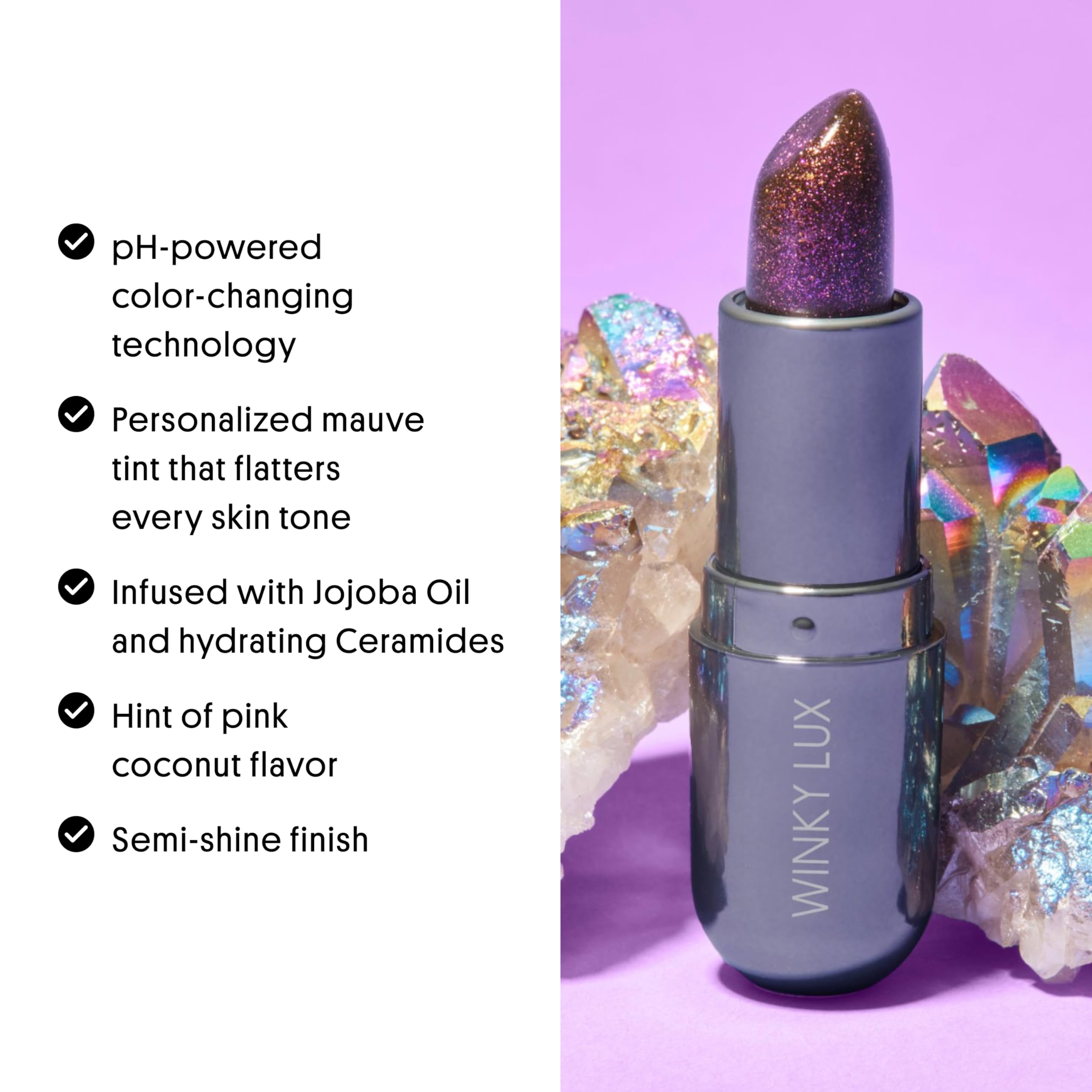 Winky Lux Aurora Glimmer Balm close-up texture for creamy glide