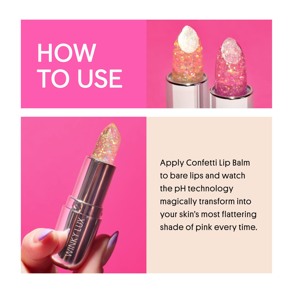 Aroma a vainilla de Winky Lux Confetti que acompaña la hidratación.
