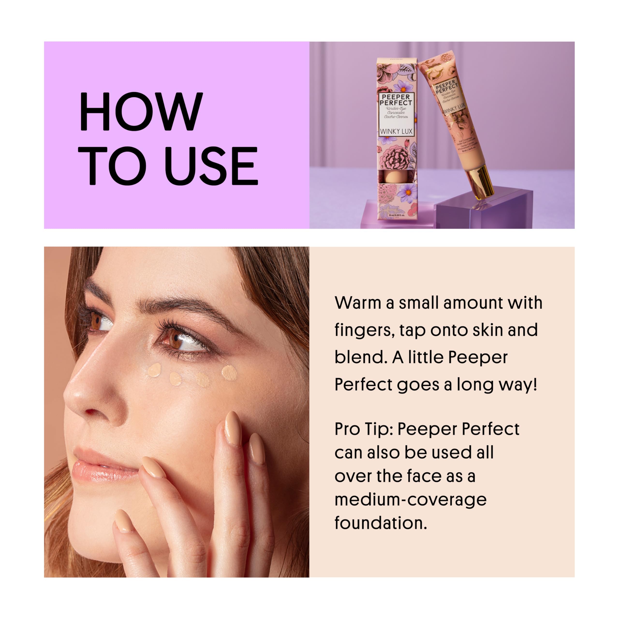 Winky Lux Peeper Perfect: evita que se acumule en líneas finas al mover el rostro.