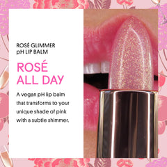 Bálsamo Glimmer Rosa de Winky Lux, textura cremosa y brillo sutil