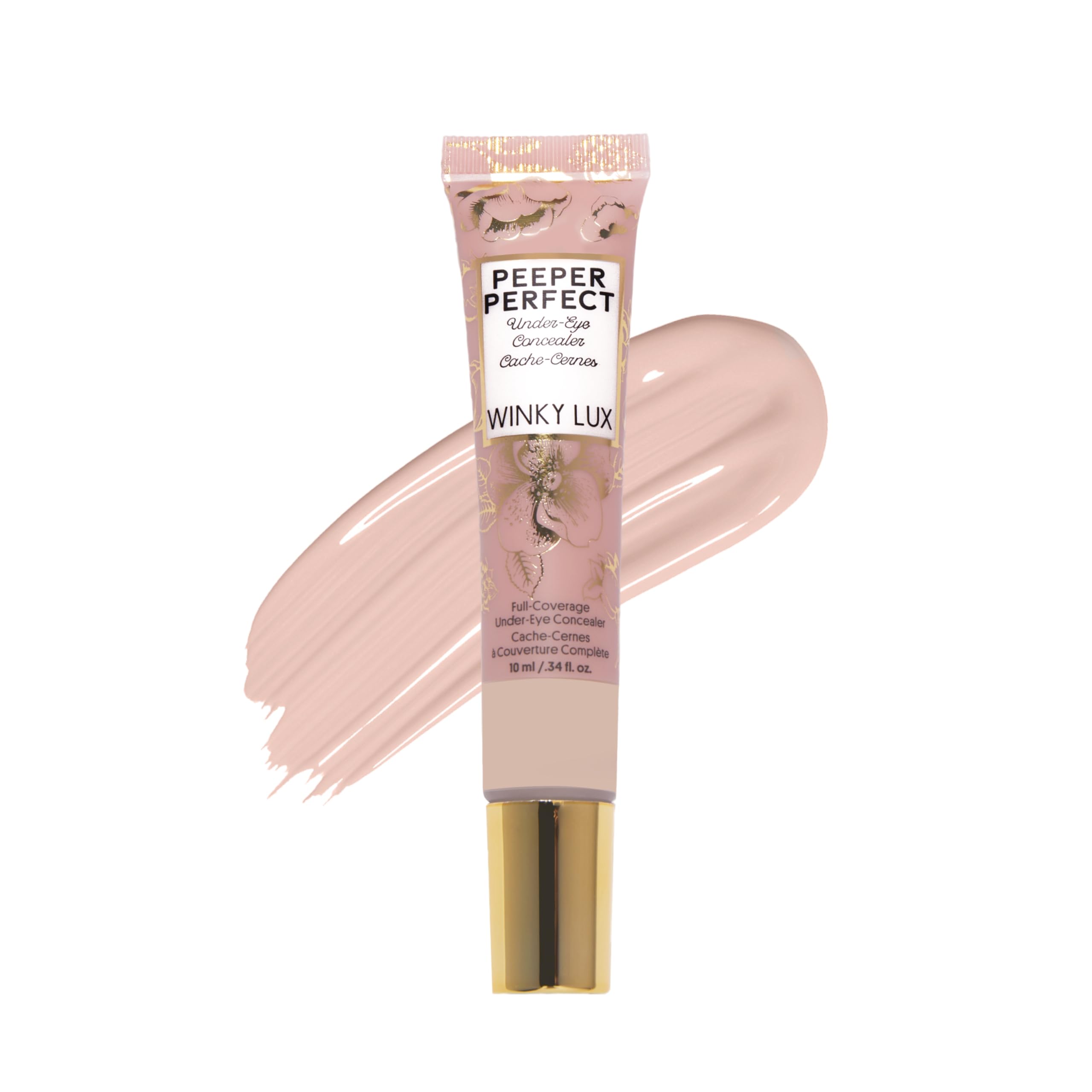 Winky Lux Peeper Perfect concealer tube front for full under-eye coverage.