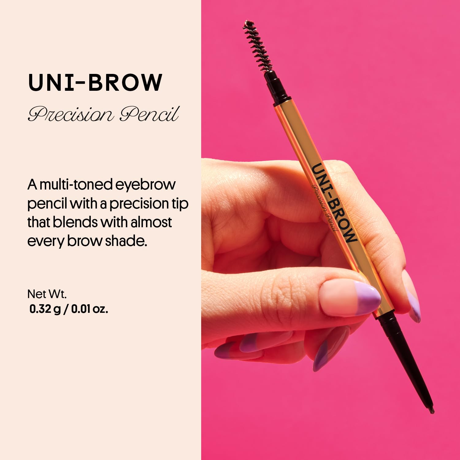 Winky Lux Uni-Brow: doble extremo con cepillo integrado para retoques rápidos.