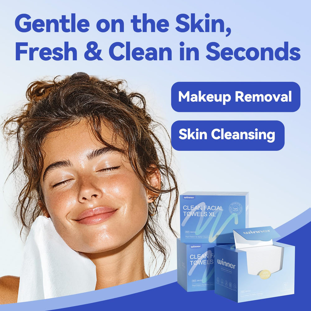 Winner Face Towels ultra-soft fibers ideal for sensitive skin daily care