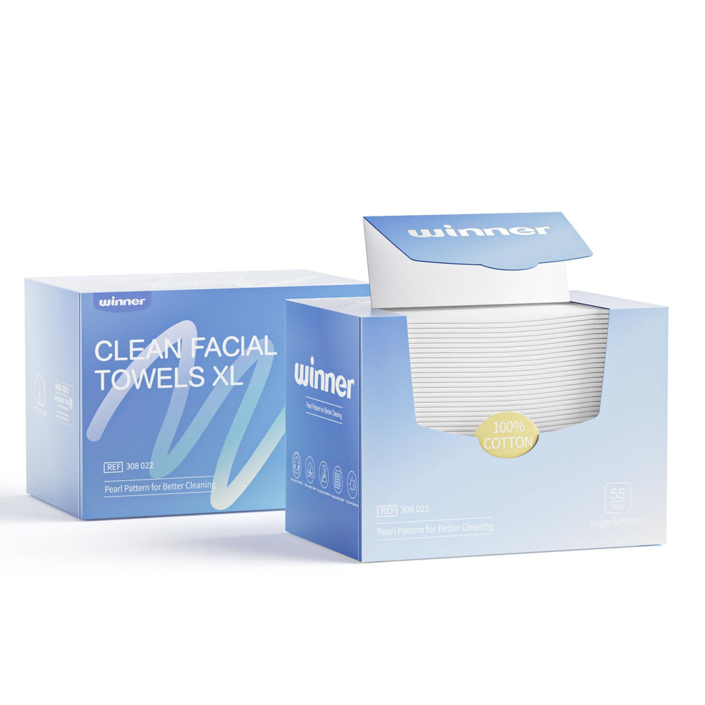 Winner Face Towels packaging shows ultra-soft bundle for gentle skincare routines