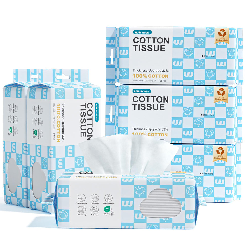 Winner soft face towels with dense texture for plush cleansing.