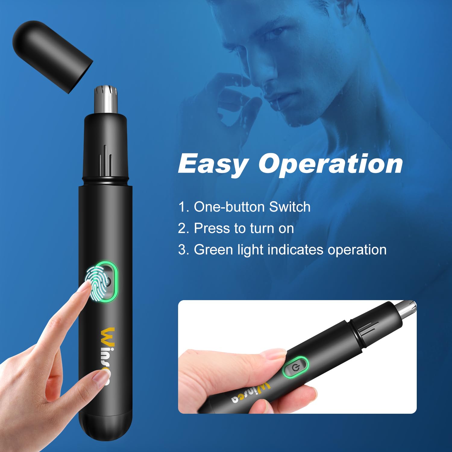 Winsea waterproof design allows easy cleaning under running water.