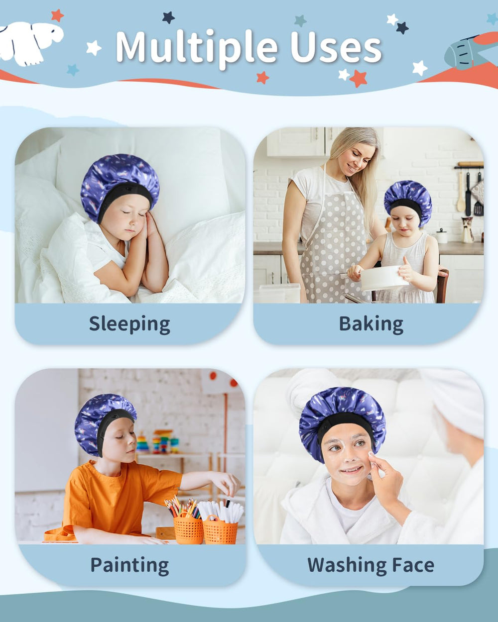 Banda ajustable WINSTECK para niños, ajuste cómodo sin presión