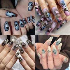 Winthrop flames nail stickers for bold, eye-catching accents
