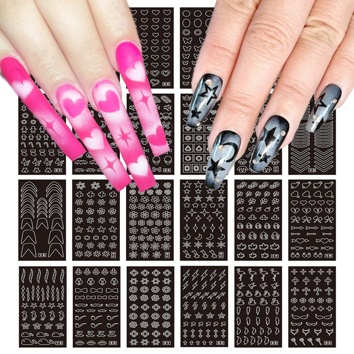 Winthrop stars and moon nail stickers for salon-quality at-home nail art