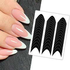 Winthrop French tip guides pack for precise DIY nail art.