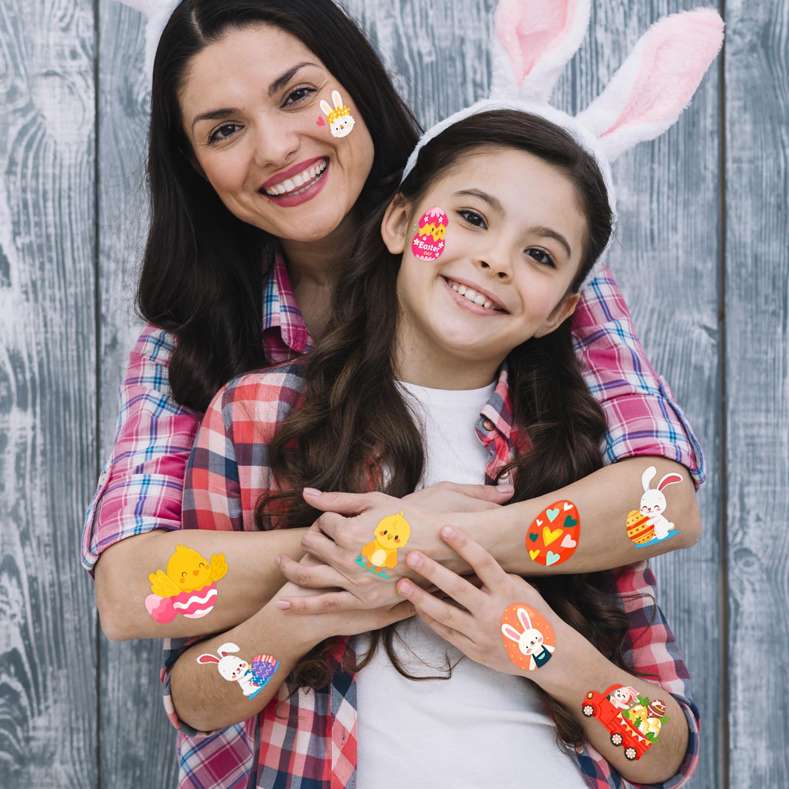 Winthrop waterproof Easter tattoos stay vibrant on skin during play sessions.