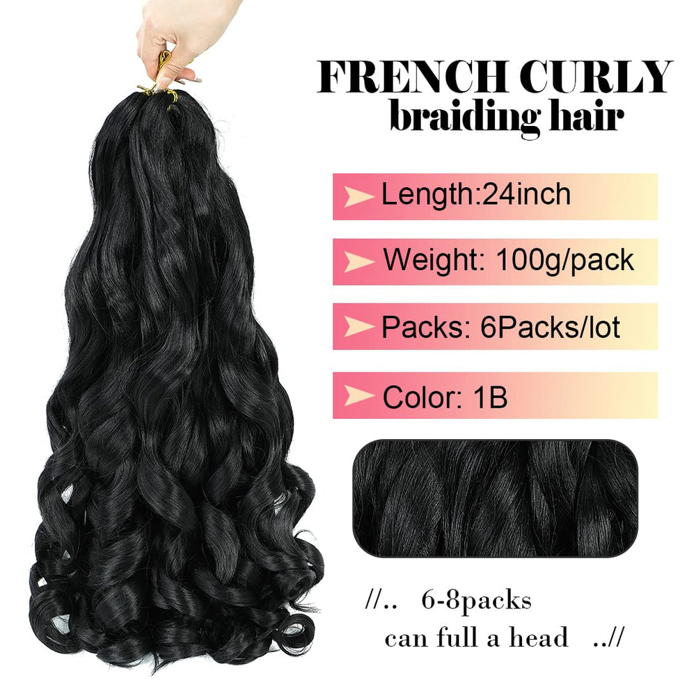 WIPPORYA pre-stretched 24 inch hair 100g pack for quick braids