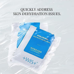 +WIS+ Hyaluronic Acid Serum bottle closeup—supports moisture and plumpness