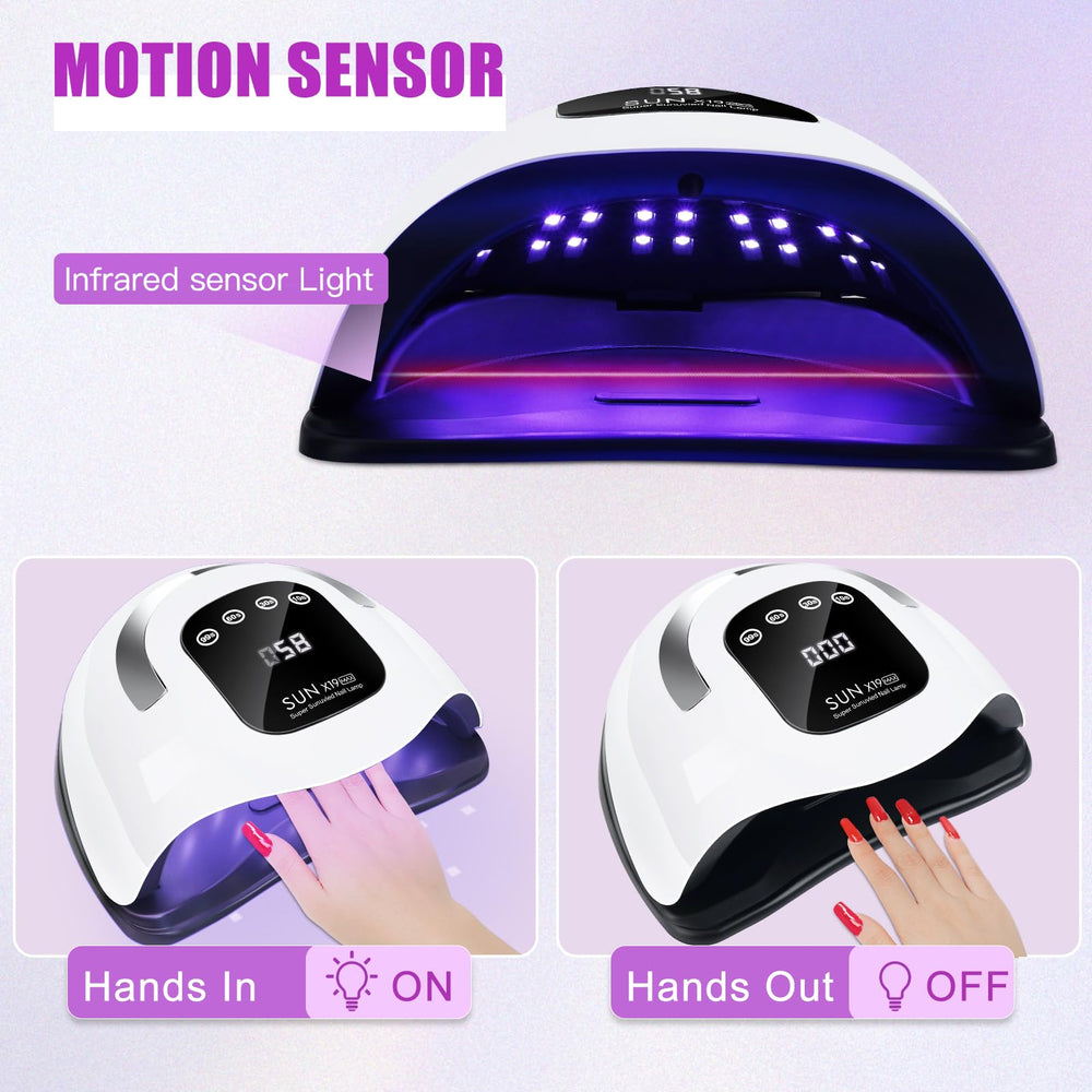 Wisdompark auto-sensor nail lamp enabling hands-free operation.