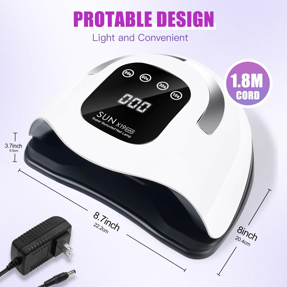 Wisdompark professional-home nail drying lamp delivers salon-like results at home.