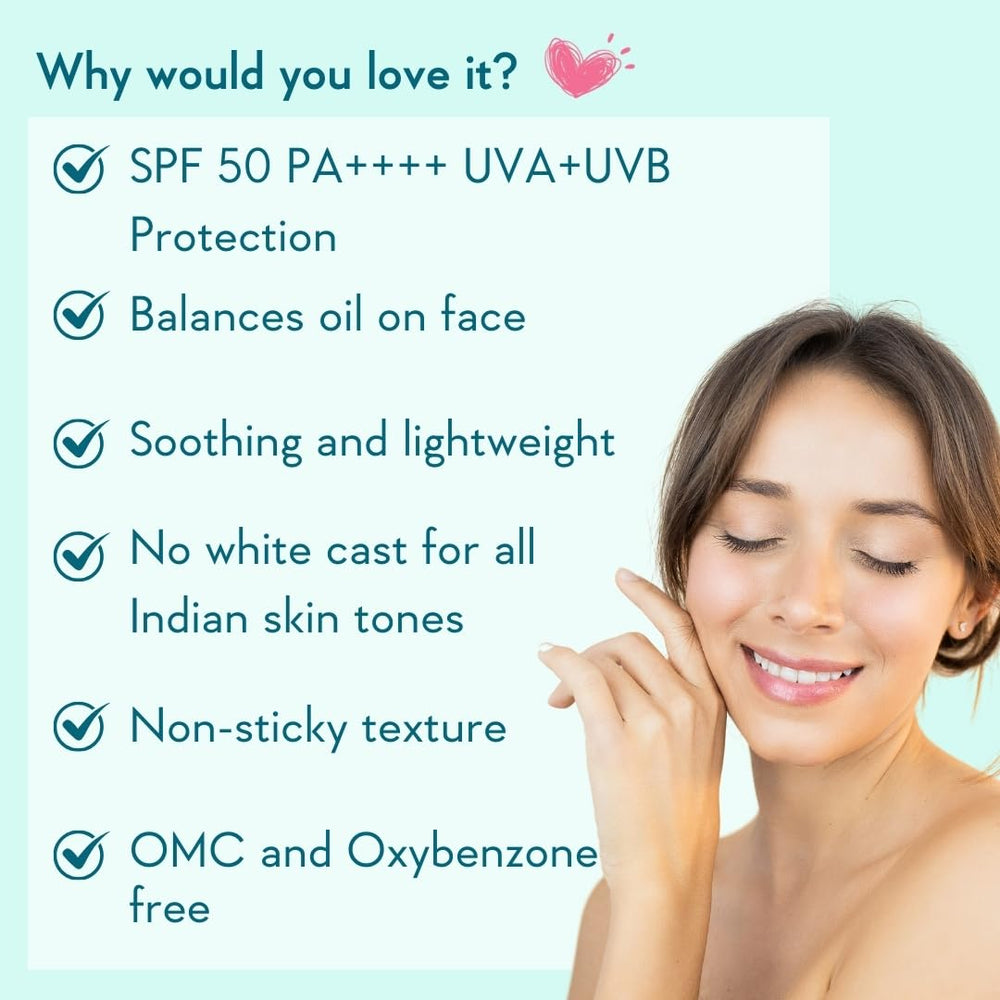 Application of WishCare Niacinamide Oil Balance Fluid Sunscreen for matte finish