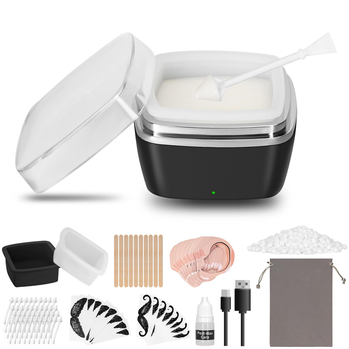 WITOROR Nose Wax Kit Men front view showing compact travel-friendly design.