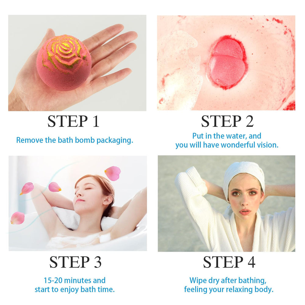 Witwar Bombas de Baño Donut Corazon formas divertidas para el baño