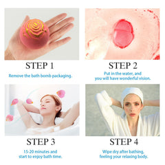 Witwar Bombas de Baño Donut Corazon formas divertidas para el baño