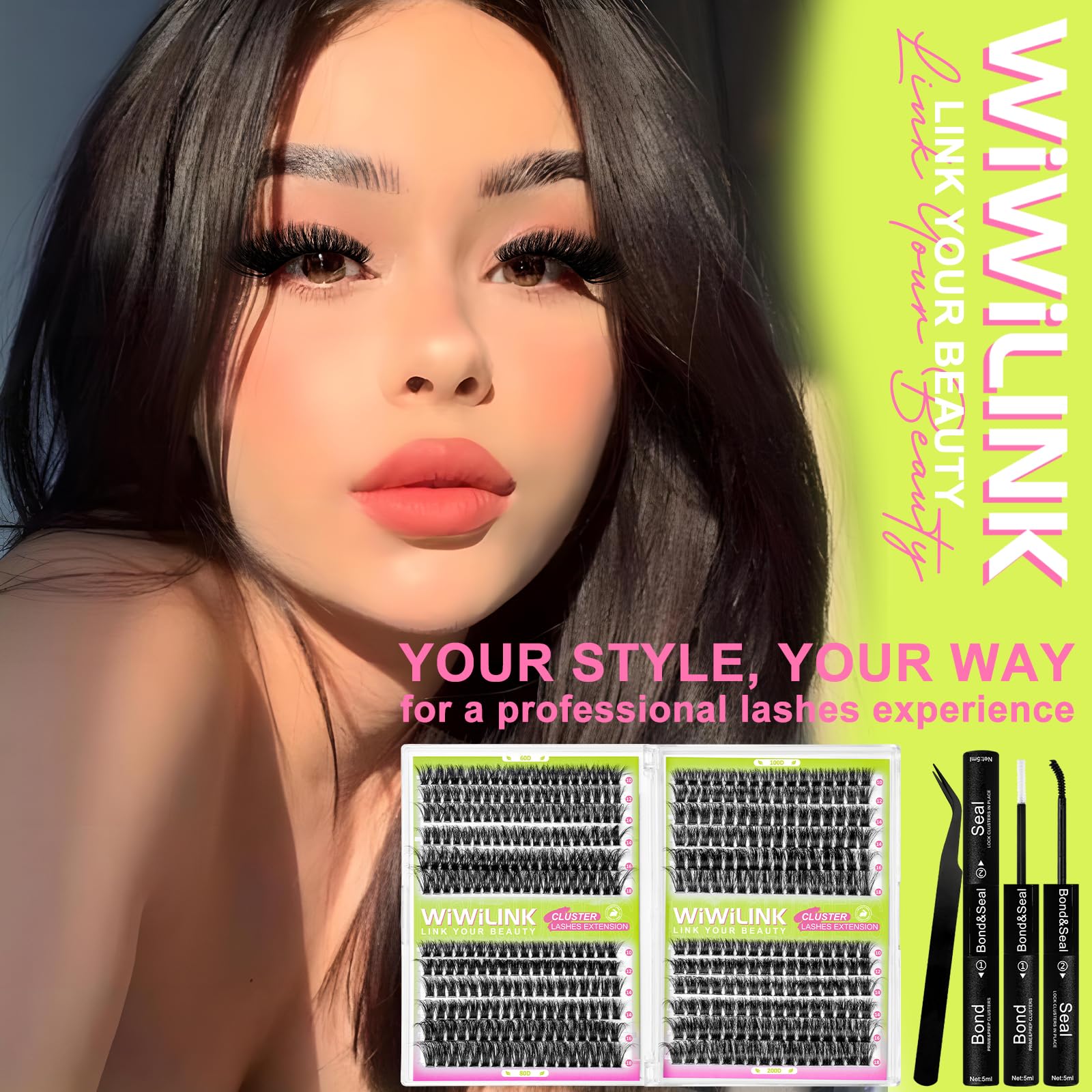 WiWiLINK 10-18mm lengths suit natural to dramatic styles.
