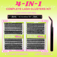 WiWiLINK lash bond and seal highlight long-lasting hold.