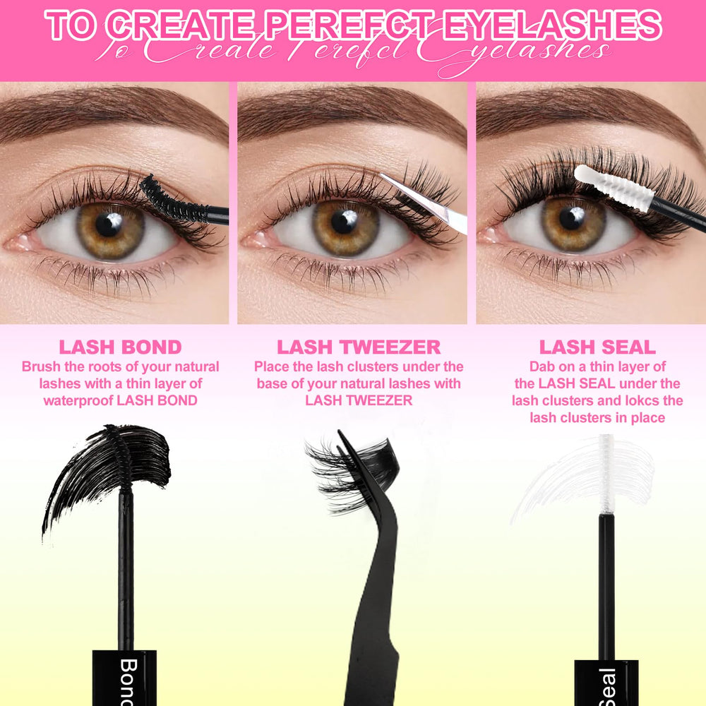 WiWiLINK lash applicator tweezers for precise cluster placement.