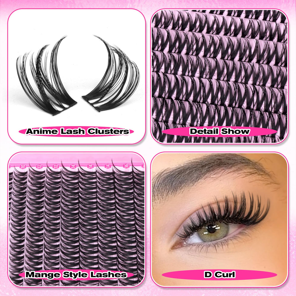 wiwoseo Flora Lash Clusters beginner-friendly DIY kit