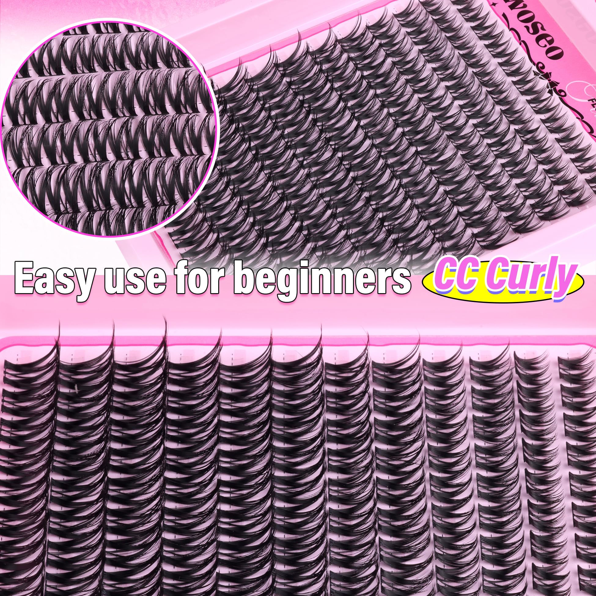 wiwoseo Flora Lash Clusters great for events and photoshoots