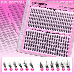 wiwoseo realistic under lash clusters, comfortable wear for all-day use