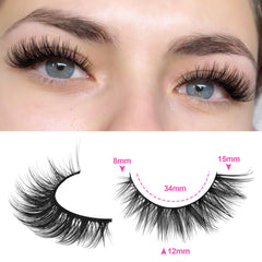 wiwoseo thin band lashes lightweight design delivers comfortable wear and zero heavy feeling