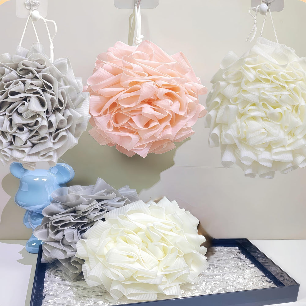 Esponja de baño WJCCLYJC rosa para piel suave y exfoliación diaria