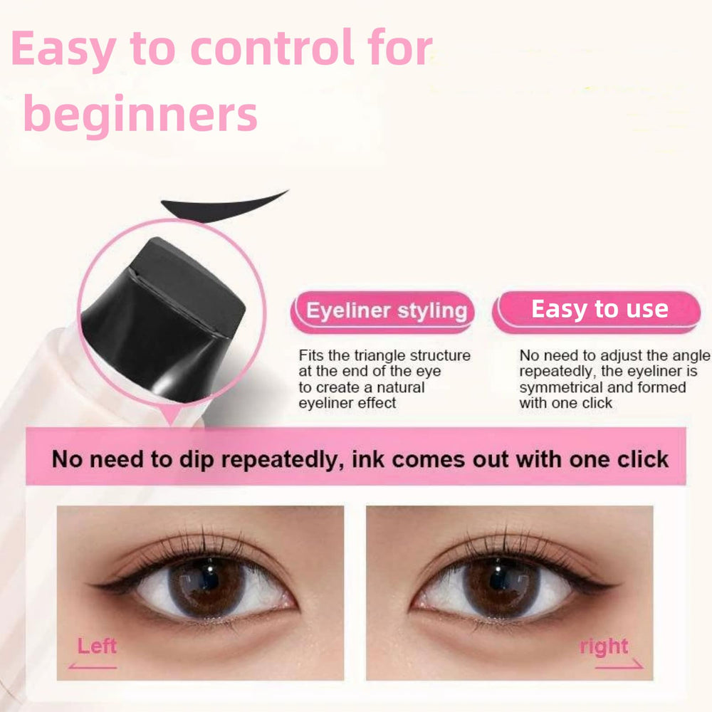 WJSFDLY eyeliner stamp used as brow stamp for defined arches