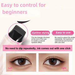 WJSFDLY eyeliner stamp used as brow stamp for defined arches
