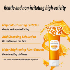 WJSFDLY gel exfoliante naranja, masaje circular para exfoliar eficientemente