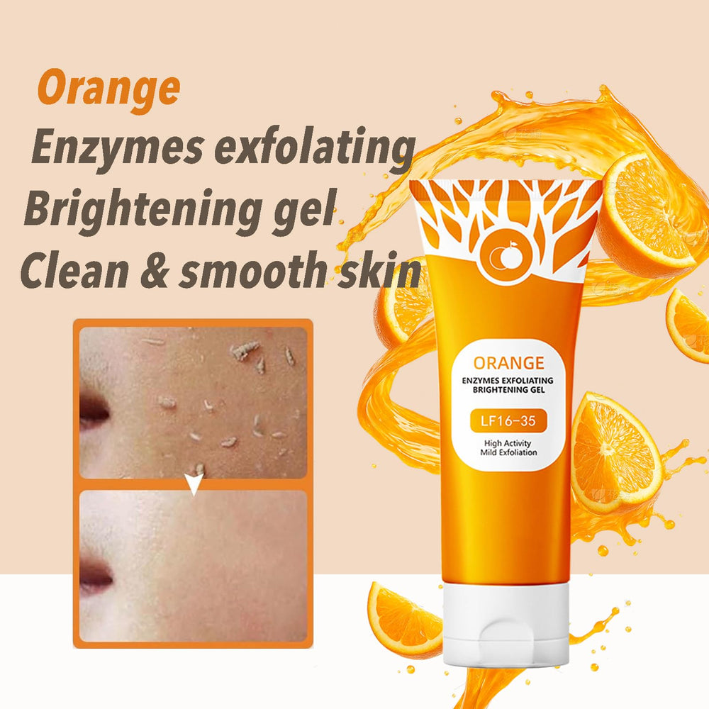 WJSFDLY gel exfoliante naranja, no deja residuos tras enjuague