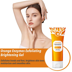 WJSFDLY gel exfoliante naranja, textura suave para exfoliación agradable