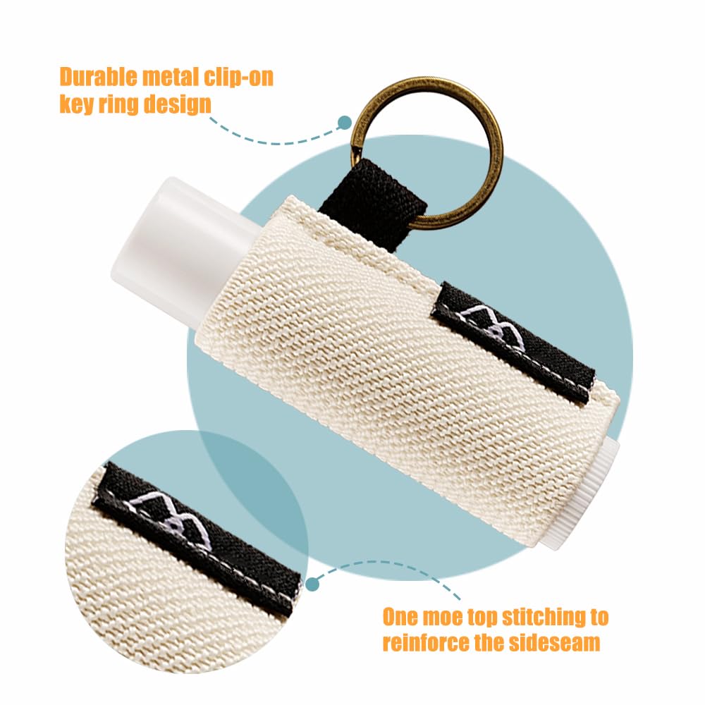 WK IEASON porta-balsamo clip, práctico para llavero, mochila y bolsa.