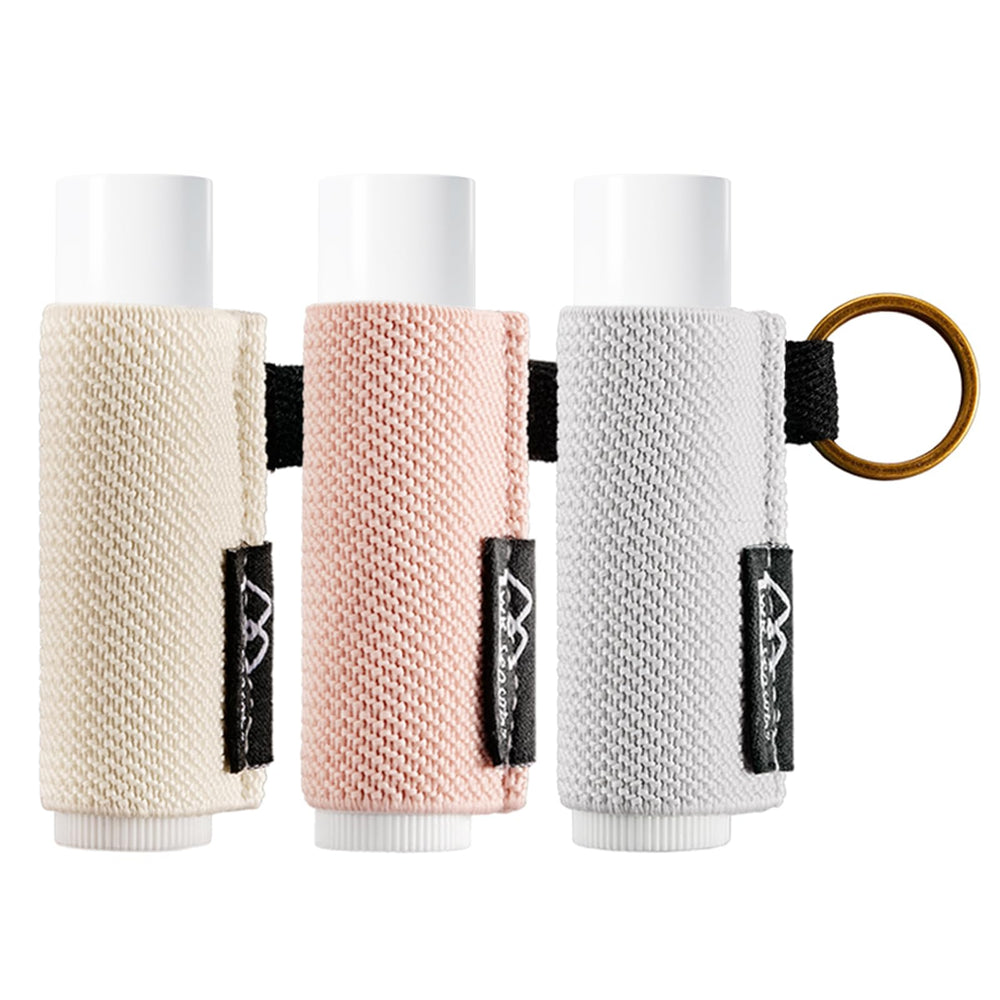 WK IEASON porta-balsamo llavero clip, práctico para llevar bálsamo sin perderlo.