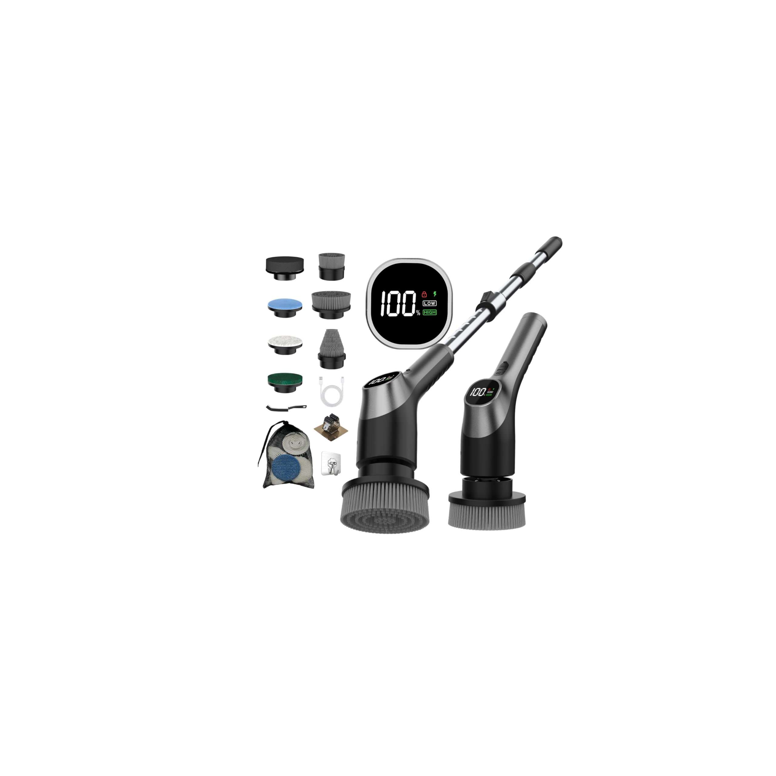 WKY G3 extendable handle reaches high corners with ergonomic comfort.