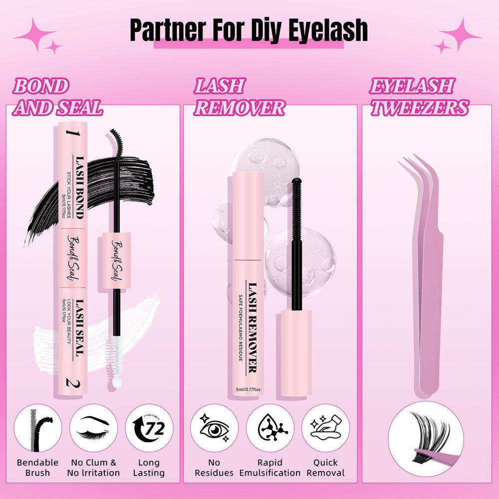 WLFRHD DIY eyelash extension kit enables at-home lash customization.
