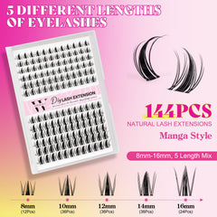 WLFRHD Manga Lash Clusters Tweezers enable precise placement for tidy lash application.