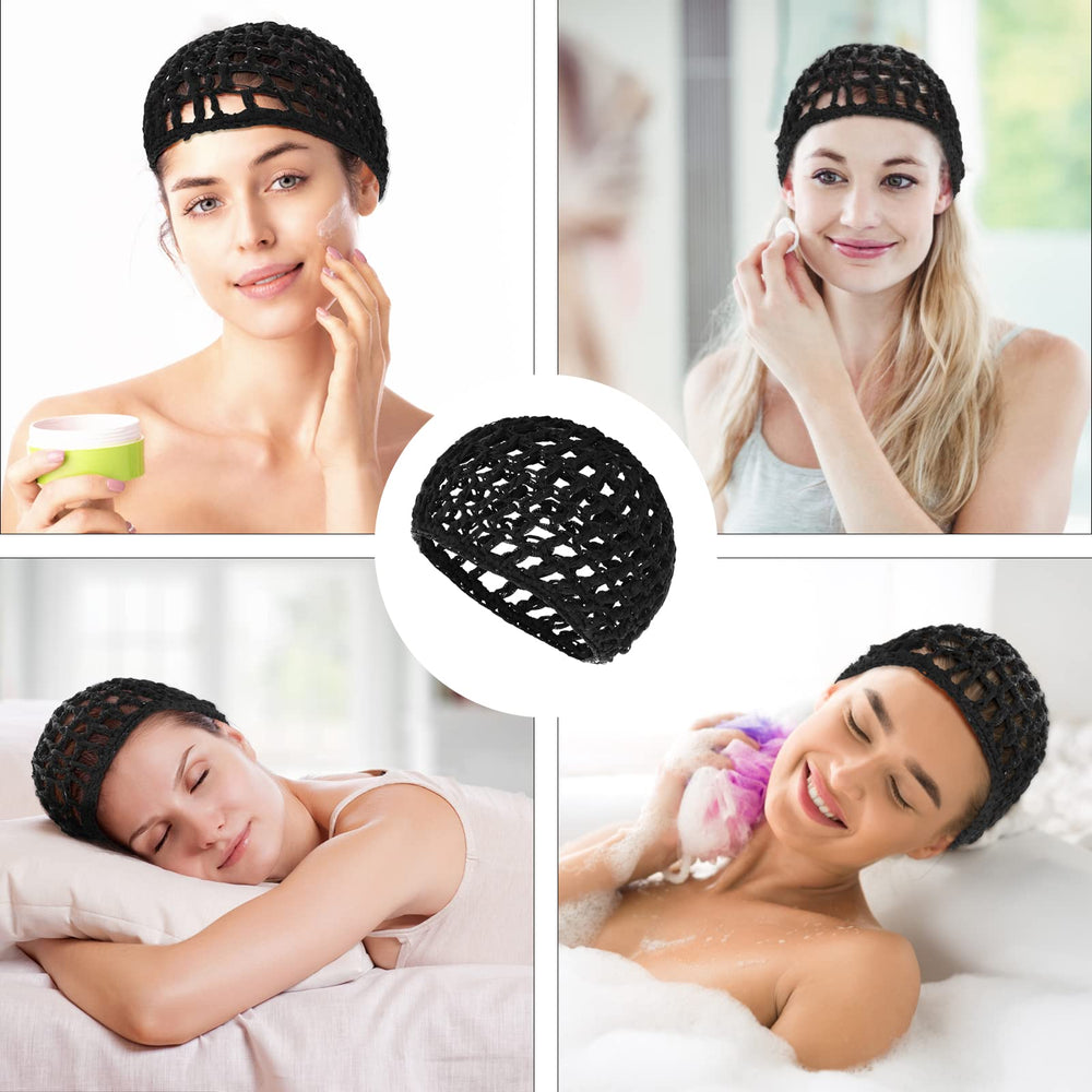 WLLHYF travel-friendly hairnet pack fits cosmetics bag
