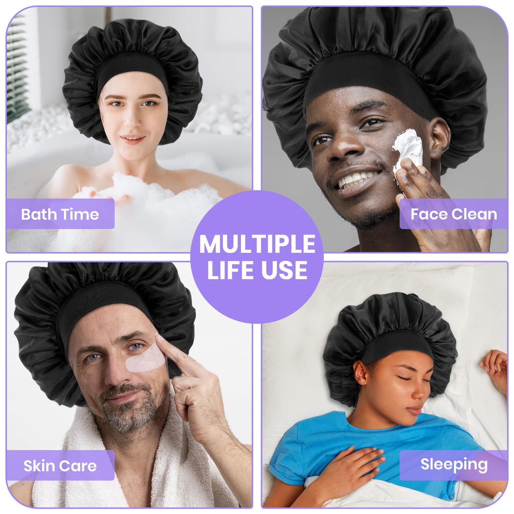 WLLHYF satin bonnet ideal for travel and home use