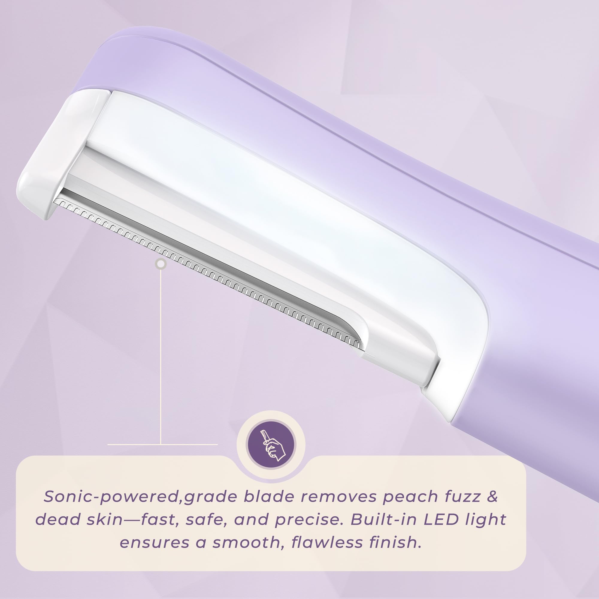 Three-speed control on WLU Dermaplane Razor for customized sessions