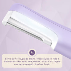 Three-speed control on WLU Dermaplane Razor for customized sessions